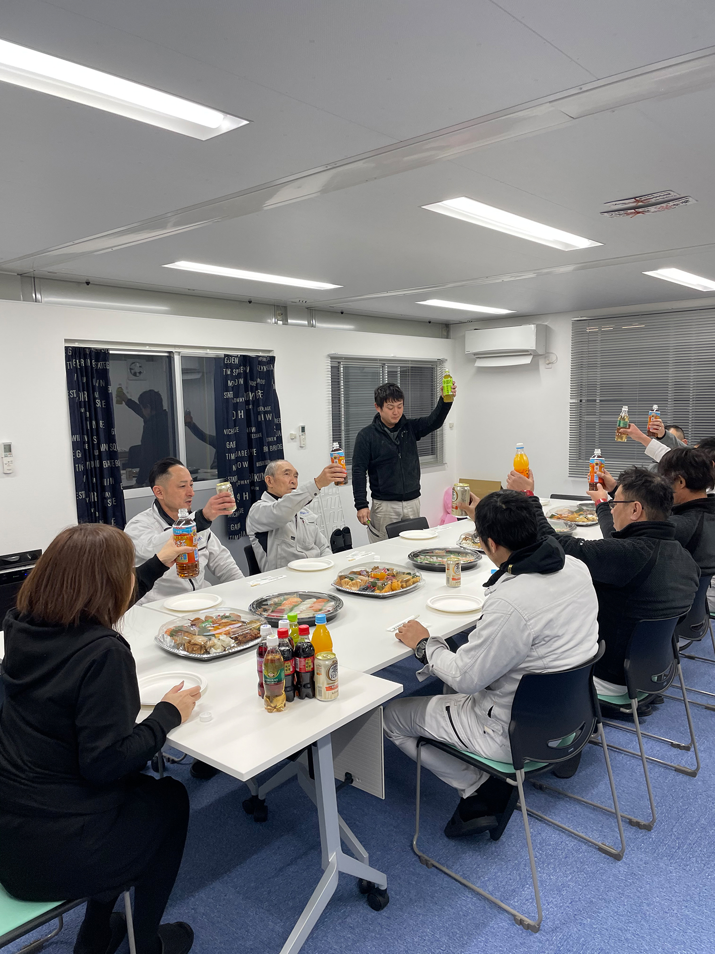 完成祝賀会・勤続１０年表彰